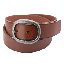 Cowgirls Rock Women's Wide Centre Bar Buckle Belt with Burnished Edges