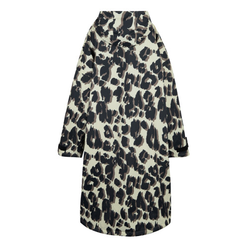 Regatta (L-XL, Multicoloured) Regatta Unisex Adult Leopard Print Changing Robe 1