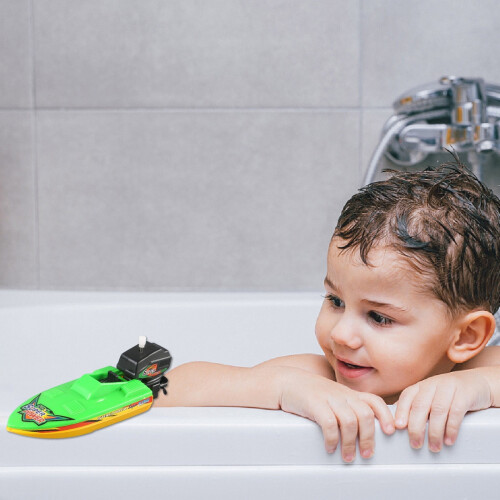 Wind Up Boat Bathtub Toy Random Color 1pc 2
