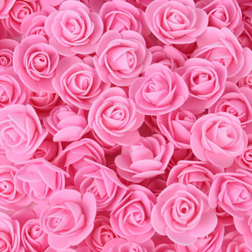PE Foam Roses Solid Color 50 Pieces 1