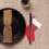 Red Sock-Shaped Cutlery Pouch Felt 4 pcs 2