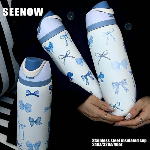 Stainless Steel Vacuum Flask with Straw 500ml 2