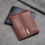 Men's PU Leather Short Wallet with Multiple Card Slots 4.5 4