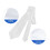 Men's Polyester Necktie Solid White Blank for Sublimation 3
