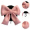 Bow Snow Ski Helmet Cover Black and Pink 6