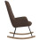 VidaXL vidaXL Schaukelstuhl Taupe Stoff 4
