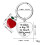 Stainless Steel Teacher Appreciation Keychain 2