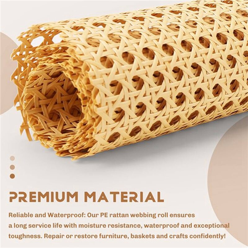 Webbed Skin 2X Cane Webbing Rattan Roll, Viennese Wicker, Natural Rattan Wicker ...