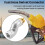3X  de Mangueira de Combustível de 3/4 Polegadas Conector Giratório 360 para Bocal de Combustível  de AviãO de Combustível Multi-Plano 6