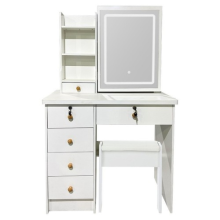 Dressing Table with Mirror Modern Makeup Desk Vanity Table Set+Stool Modern New