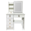 Dressing Table with Mirror Modern Makeup Desk Vanity Table Set+Stool Modern New 1