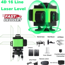 ðŸ”NEW 4D 16Line Laser Level Self-Leveling 360Â Cross Line Green Beam Laser Level