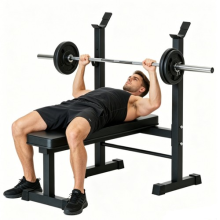 660LBS 2 in 1 Fixed Weight Bench,Workout Bench Set Home Gym Physical Exercises