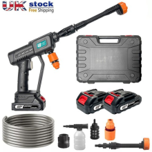 Car Pressure Washer Water Cordless High Power Jet Wash Cleaner Portable 2Battery