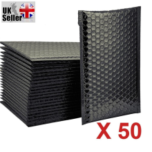 50x Mailing Envelopes,Bubble Wrap Lined Padded Mailer Self Seal