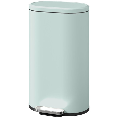 30 L Modern Curved Kitchen Bin - Green 1