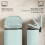 30 L Modern Curved Kitchen Bin - Green 7