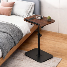 Adjustable C-Shaped Sofa Side End Table Coffee Laptop Table Living Room Bedroom