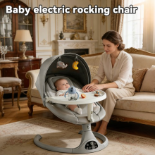 Bluetooth Electric Baby Swing Infant Music Cradle Bouncer Chair Rocker Remote..