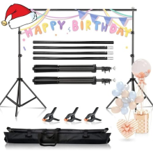 10Ft Adjustable Photography Background Support Stand Photo Backdrop Crossbar Kit