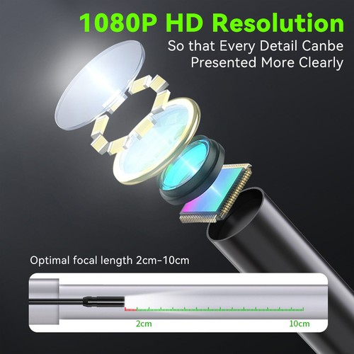 4.3'' 5m Industrial Endoscope Camera 1080P Screen Borescope Inspection Camera