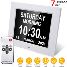 2026 Digital LCD Screen Travel Alarm Clocks Desk Calendar Elderly Reminder Home