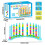 (B) Giant Color Matching Challenge Game, Quick Pattern Matching Ring Stacking Puzzle Stacking Game, 1-2 Players, Family Board 1