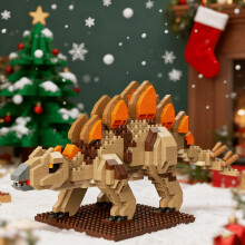 (D) [Models &] Dinosaur Buildings: Stegosaurus, Triceratops and Tyrannosaurus Rex | Hands-on Learning, Birthday Gifts, Motor Skills