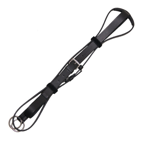 (Full, Black) Collegiate Running Leather Martingale IV