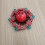 (Red) Mechanical Fidget Spinner Weird Face Robot Gyroscope Toy 1