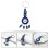 Evil Eye Key Chain Fashion Bag Pendant 3