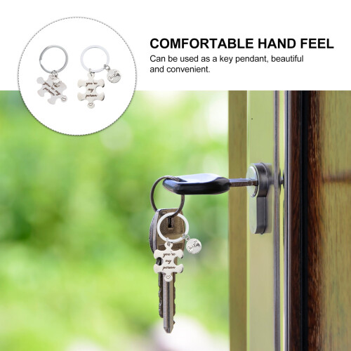 Valentine's Day Keychain Set for Couples 2 Pcs 1