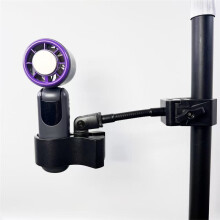 Abrazadera de Escritorio Universal para Manguera, Soporte de Tubo Redondo, Soporte para Micrófono de Ventilador Pequeño - Abrazadera Versátil para