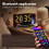 Pixel Clock,LED Display Alarm Clock,Application Control,Custom Text and Emoticon Materials,for Room,Countdown 6