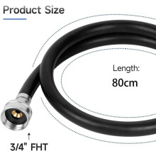 Washing Machine Hose,Rubber Washer Hose Supply with 3/4"FHT Connectors Short to Moderate-Residential Water Supply,