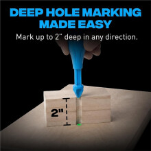 2-Pack Deep Hole Chalk Powder Shot for Drilling,Construction Marking Tool,Deep Reach ,Marking for Carpentry