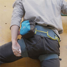 LUCKSTONE Sac à Chalking avec Fermeture à Cordon, Sac de Blocage Imperméable, Clip de Ceinture Sangle Réglable Rouge
