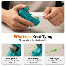 Automatic Fishing Knot Tying Tool, Electric Knot Assist Machine for Braid to Leader, Portable Adjustable Tension