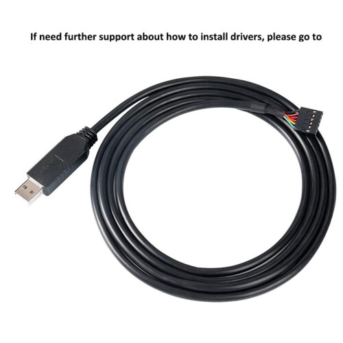 USB to TTL Serial 5V Adapter Cable TTL232 6 Pin Female Socket Header Download Debug Cable Adapter Module for  6ft