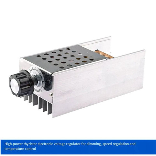 AC 220V 6000W SCR Voltage Regulator Dimming Dimmer Motor Speed Controller Thermostat Electronic Voltage Regulator Module 2