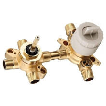 Mixer Shower Valve with Integrated Switching Function, Controls 2 or 3 Shower Units, CC/IPS Interface, with Stop Valve
