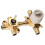 Mixer Shower Valve with Integrated Switching Function, Controls 2 or 3 Shower Units, CC/IPS Interface, with Stop Valve 1