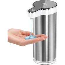 Automatic Soap Dispenser Touchless, 11.8oz/350ml Stainless Steel Hand Soap Dispenser with 4-Level for Kitchen Bathroom