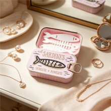 Sardinen-Dose Schmuckbox, 3D-Gedruckte Halskette Ohrringe Ring Aufbewahrungsbox, Süßes Geschenk