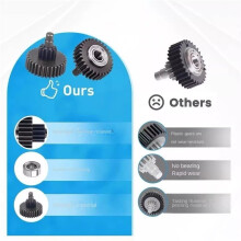 DLC-Beschichtetes Extruder-Zahnrad-Kit für K1 K1C K1 Max für -3 V3 Extruder, All-Metal-Reduktionsgetriebe 3D-Drucker-Teil