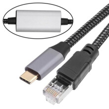 Kabel USB C do Ethernet Typ C do RJ45 Kabel Sieciowy Męski Bezpośrednio Podłączony 1000Mbps Gigabit LAN Złącze Sieciowe