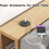 Grommet de Energia Recessado de 2 Polegadas para Mesa, Carregamento USB-C de 20W, Tomada de Energia Embutida para Mesa de Sala de Conferência com 7