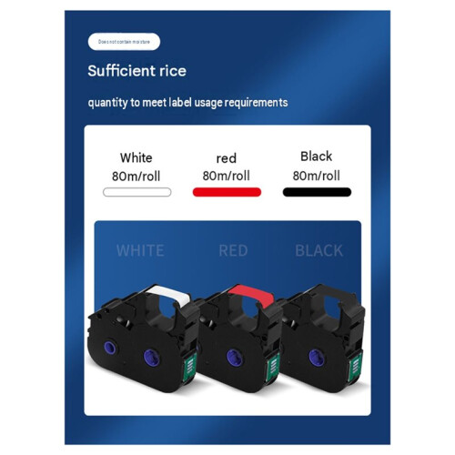 P800/PT1010  Printer Ribbon PT-R80B Black Carbon Tape for Coding Machines Black