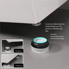 4-Piece Suction Cup Washing Machine Stand Set - Anti-Shift, Noise-Reducing, Shock-Absorbing, and Height-Increasing Feet