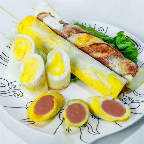 Fully Automatic Egg Roll Machine  Egg Roll Sausage Machine Household Omelette Egg Cooker Breakfast Machine EU Plug B